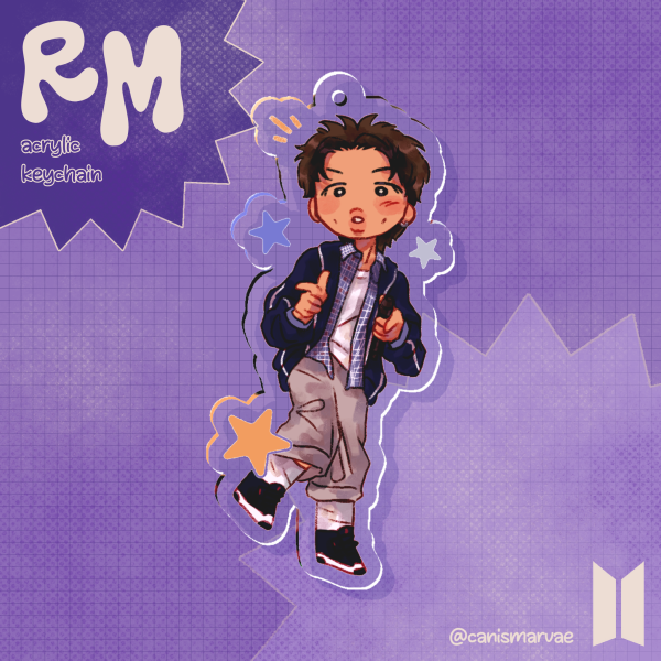 RM (BTS) Acrylic Keychain