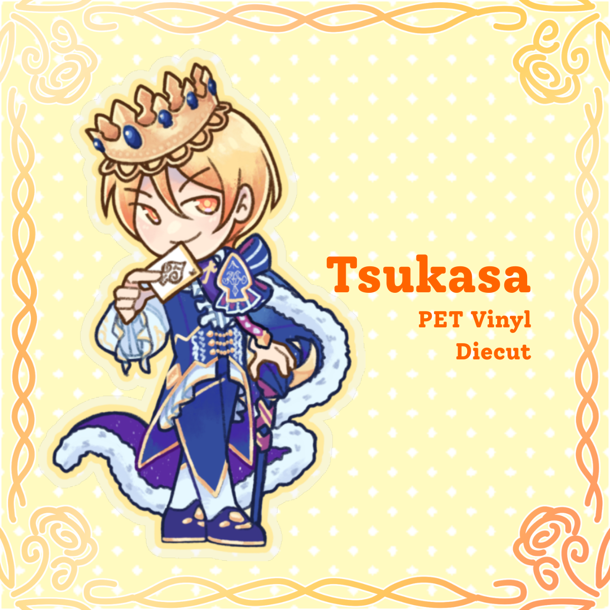 Tsukasa Tenma PET Vinyl Diecut
