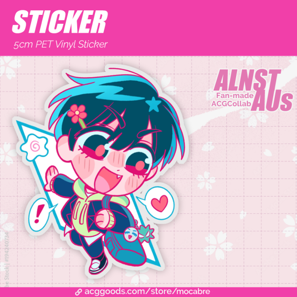[Alien Stage AUs Collab] School Ivan Clear PET Vinyl Die Cut Sticker