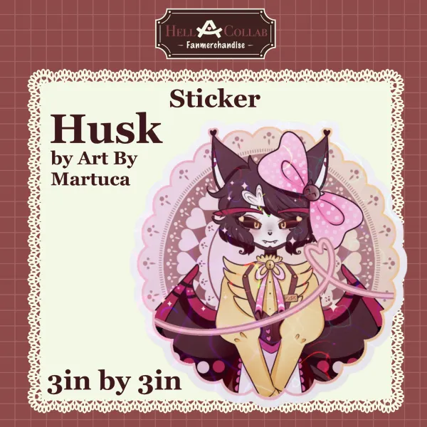 Husk sticker || Maid Cafe hell-a-collab