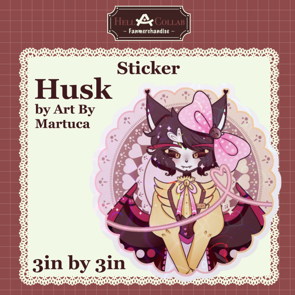 Husk sticker || Maid Cafe hell-a-collab