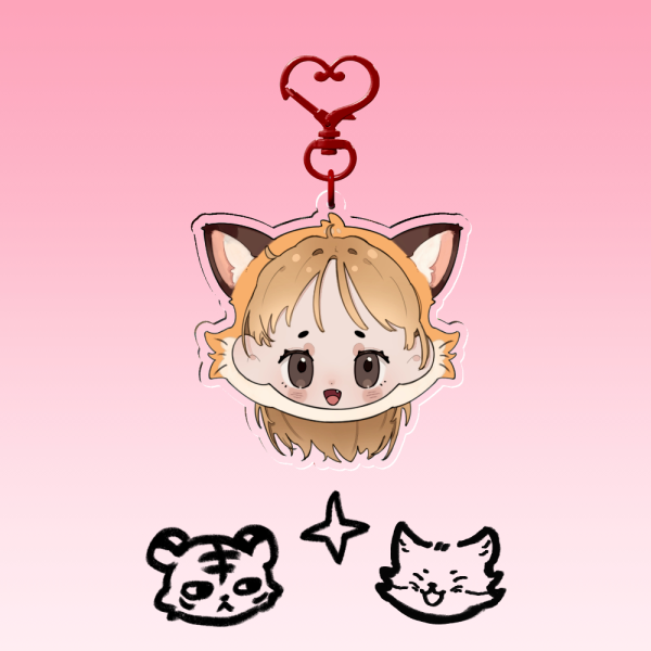 Chibi Fox Jan Acrylic Keychains