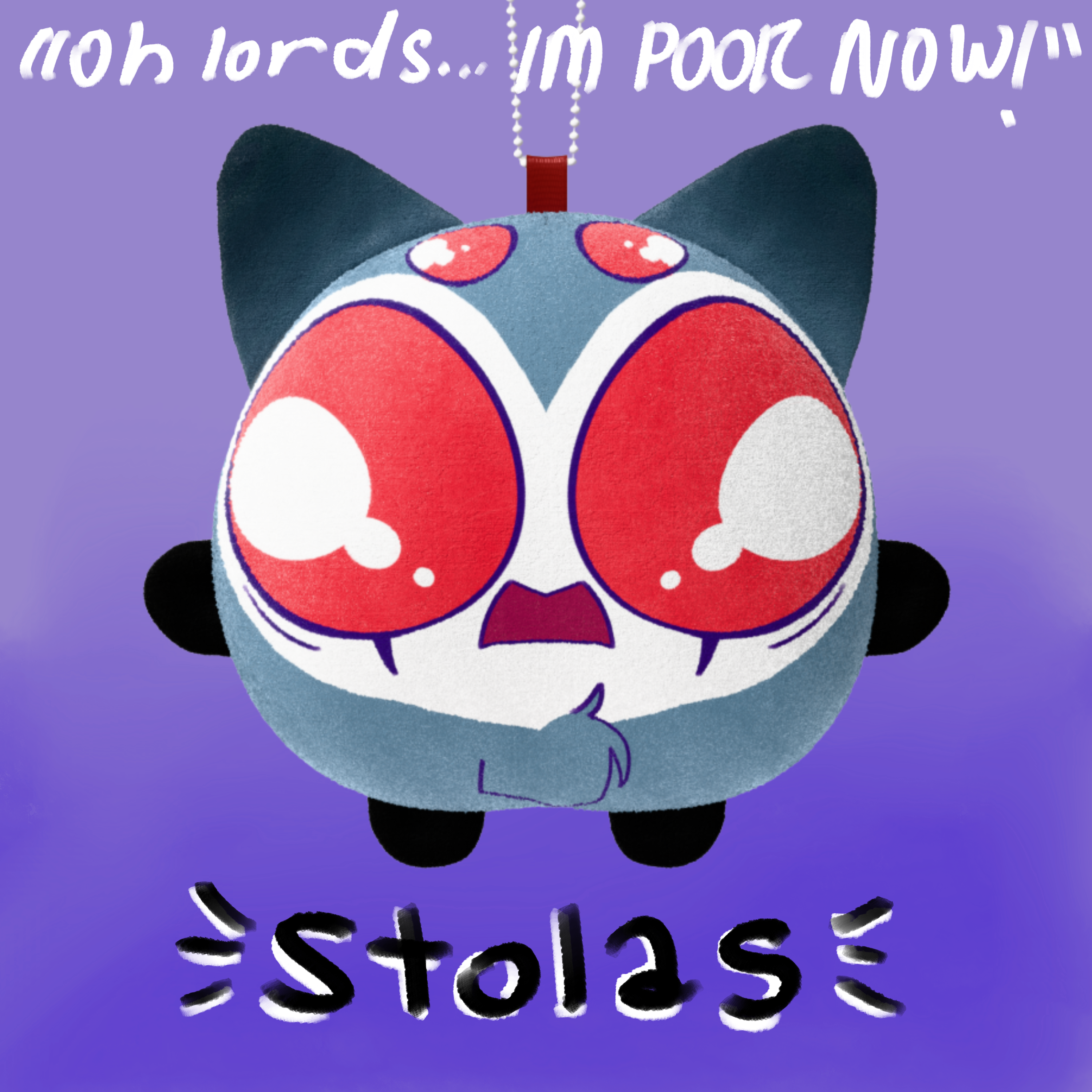 Stolas Mochi Cat Plush Keychain