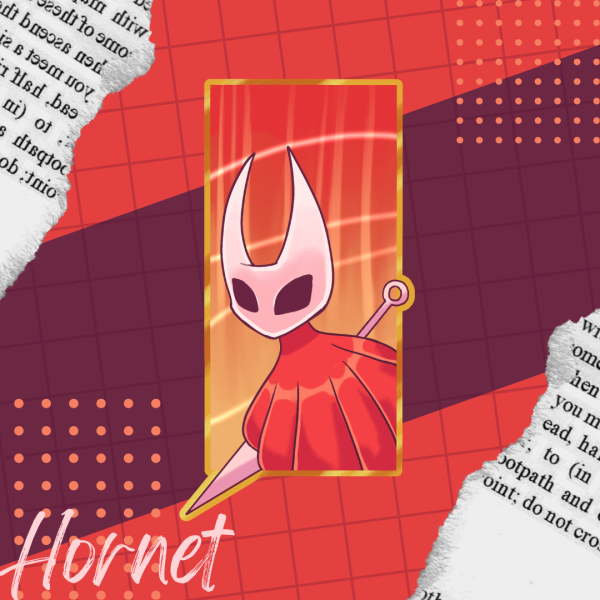 Hornet Hollow Knight Silksong Colored Edge Die Cut Stickers