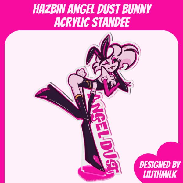 Hazbin Hotel Angel Dust Bunny Acrylic Standee
