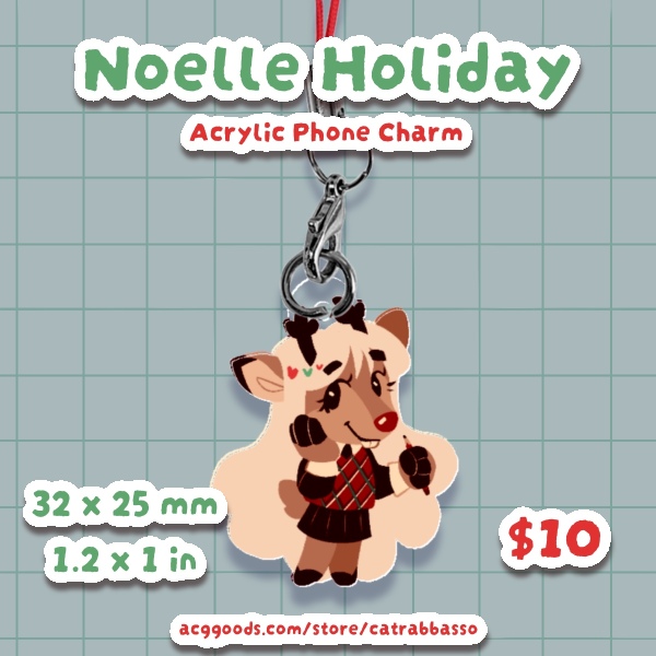 Noelle Holiday phone charm