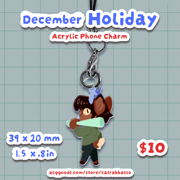Dess Holiday Phone Charm