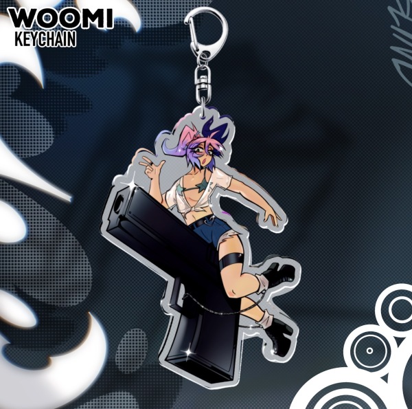 Woomi Gun Keychain
