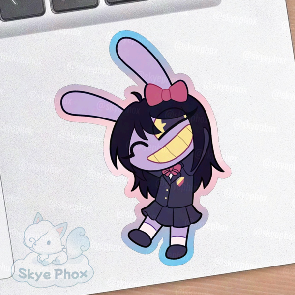 Schoolgirl Jax | Trans Pride Colored Edge Die Cut Sticker