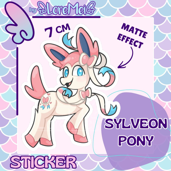 ꒰𑁬°Sylveon Pony°໒꒱ || Matter Sticker