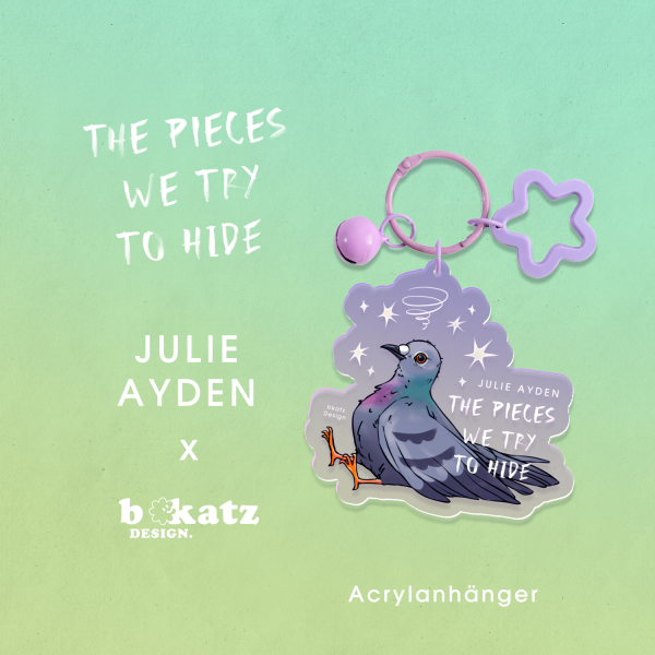 TPWTTH - "Confused Pigeon" Clear Acrylic Keychain