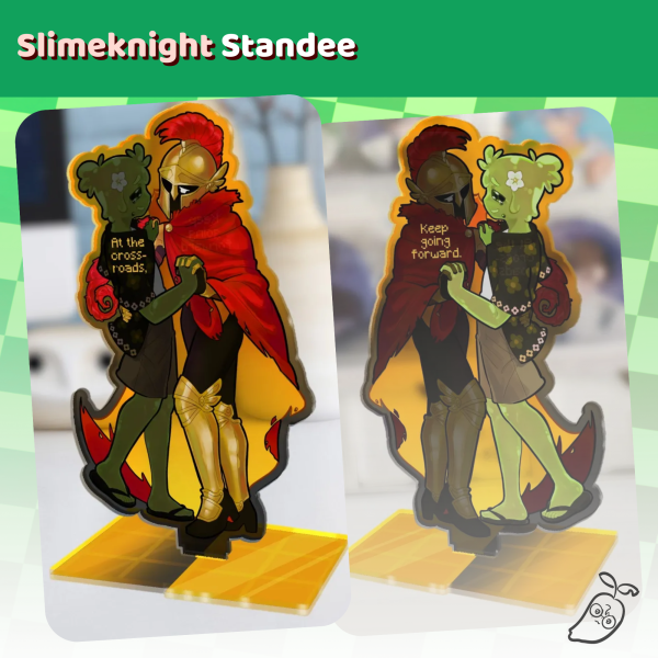 Slimeknight Dance - Colored Edge Acrylic Standee