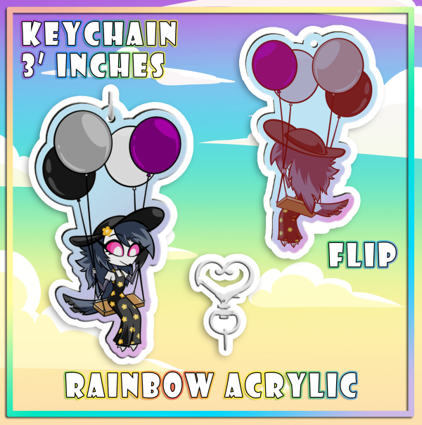 Floating Octavia || Ace Pride || Rainbow Acrylic Keychains