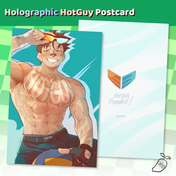 HotGuy Holo Postcard