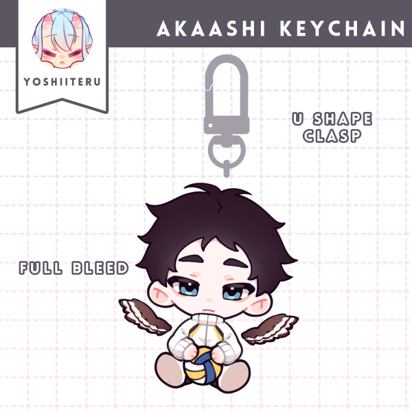 Haikyuu | Akaashi | Full Bleed Keychain
