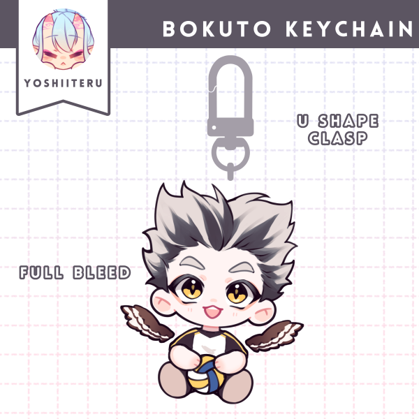Haikyuu | Bokuto | Full Bleed Keychain