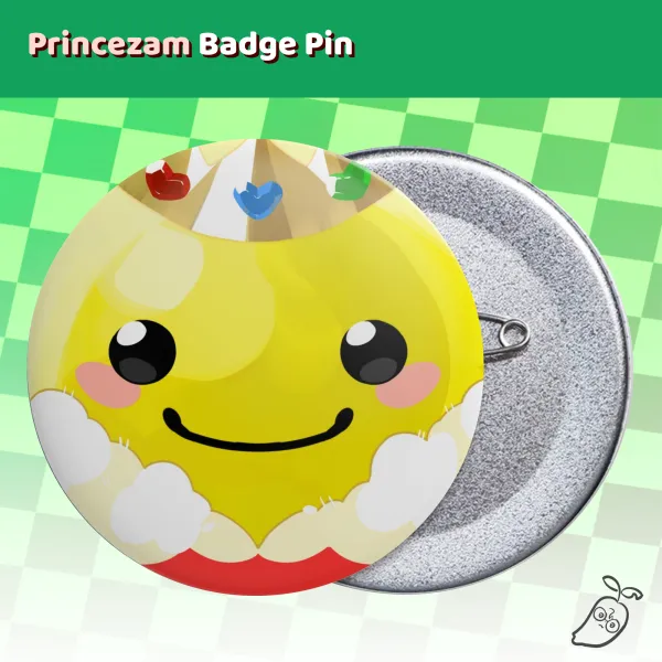 Princezam Round Badge Pin