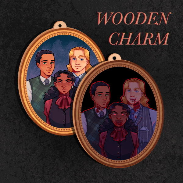 IWTV - Unholy Family Double Sided Wood Charm