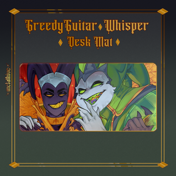 GreedyGuitar ✰ Whisper ✮ Desk Mat