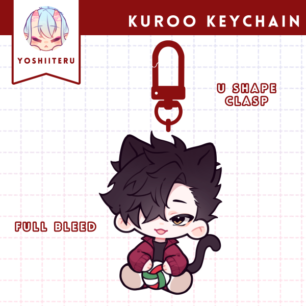 Haikyuu | Kuroo | Full Bleed Keychain