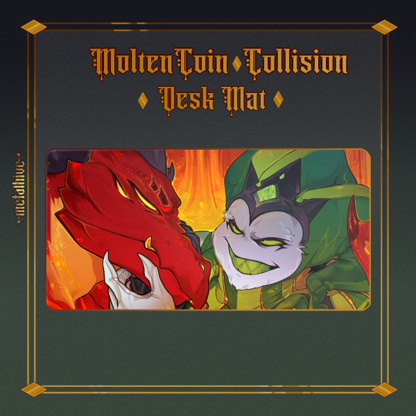 MoltenCoin ✰ Collision ✮ Desk Mat