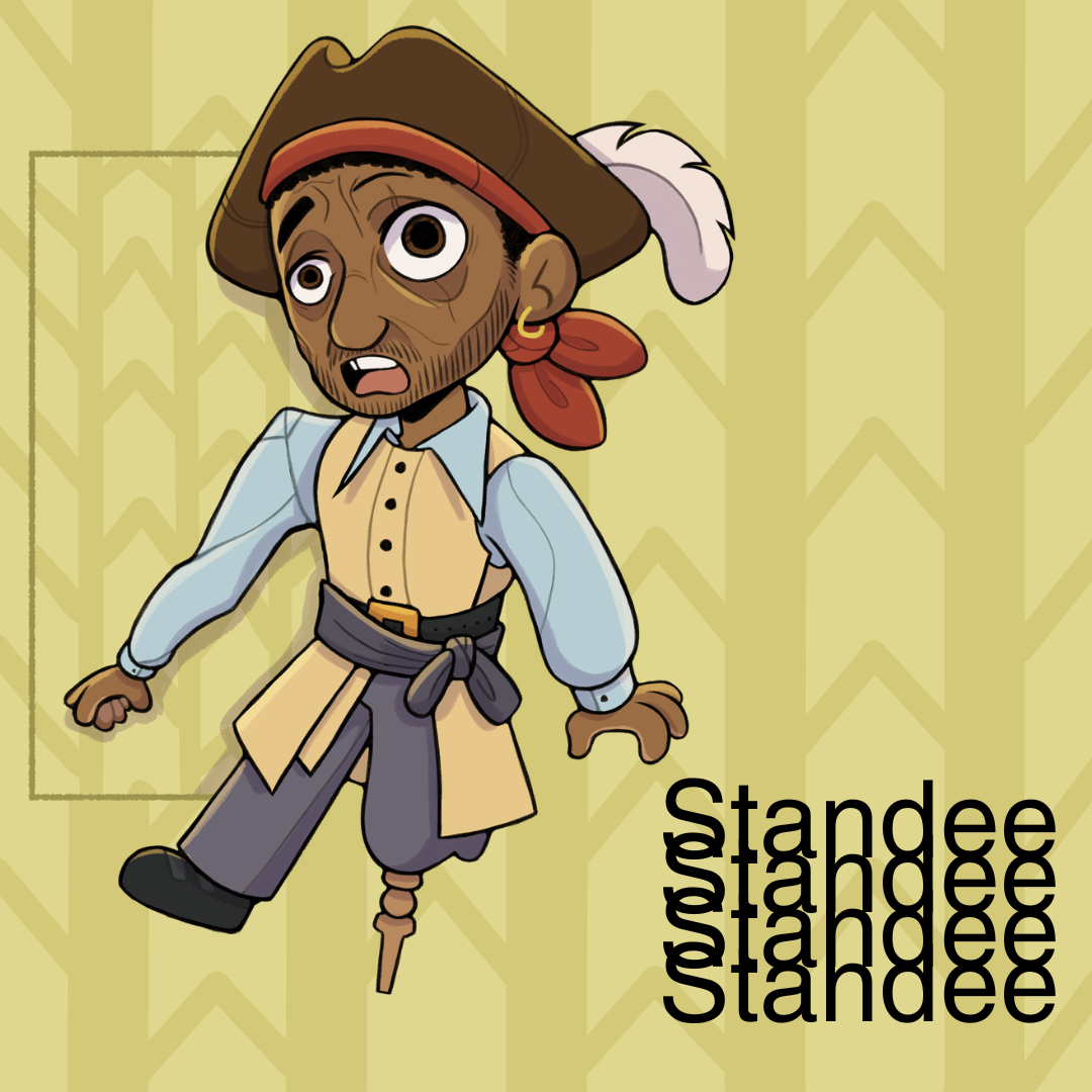 Backrooms Pirate Clark Standee