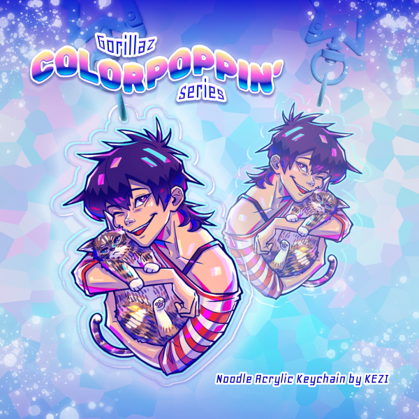 Noodle Keychain - Gorillaz Colorpoppin' Series