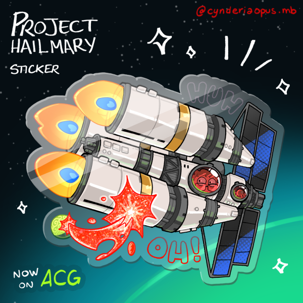 Project Hail Mary - Astrophage clear sticker