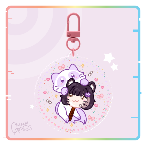 Raki Kazuki - Trashpan Popsicle Keychain
