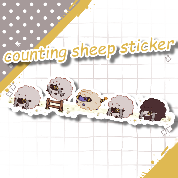 counting sheep sticker