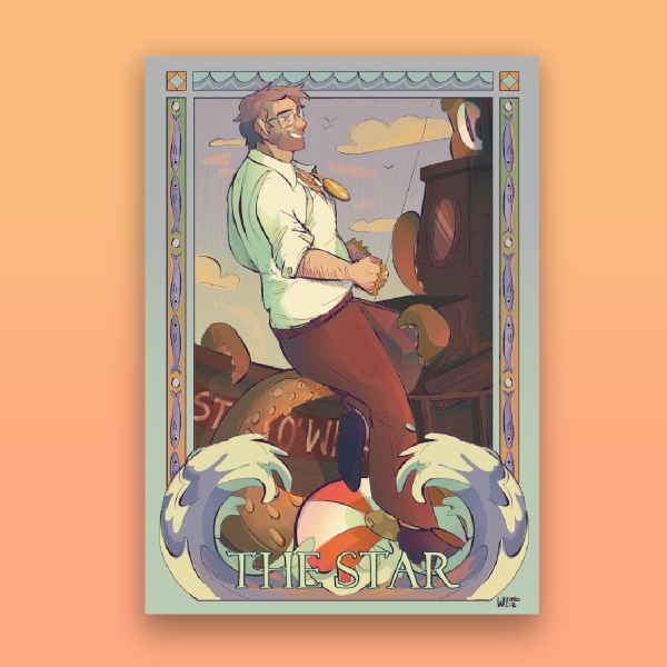 Stanley Pines Tarot Print - Gravity Falls