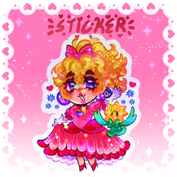 Princess Peach Showtime!! Mario Sticker