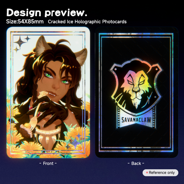 Leona Cracked Ice Holographic Photocard