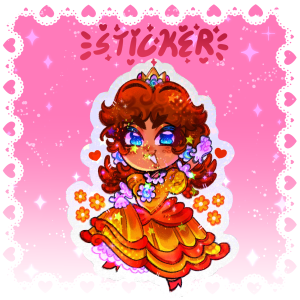 Princess Daisy Mario Sticker