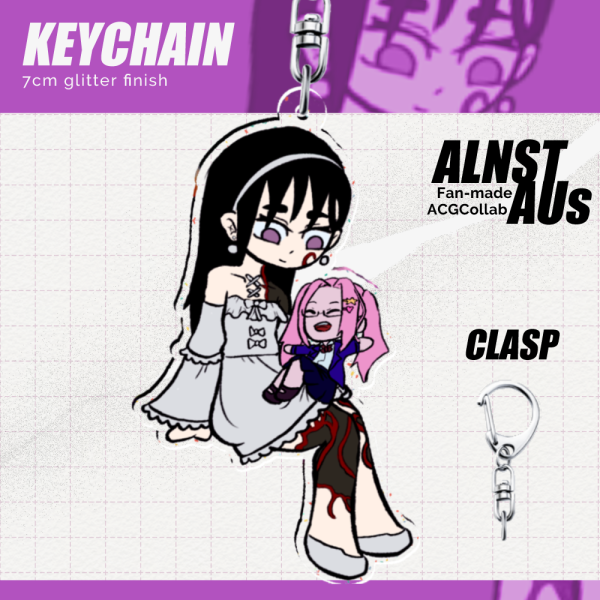 Sua Glitter Acrylic Keychains
