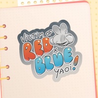 Victim of RedxBlue Yaoi Sticker