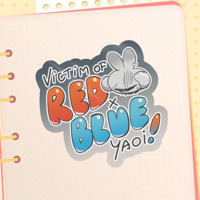 Victim of RedxBlue Yaoi Sticker