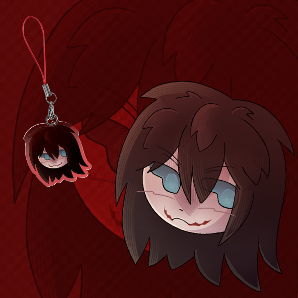 Jeff the Killer Phone Charm