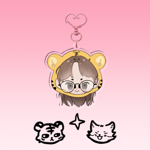 Chibi Tiger JingJing Acrylic Keychains