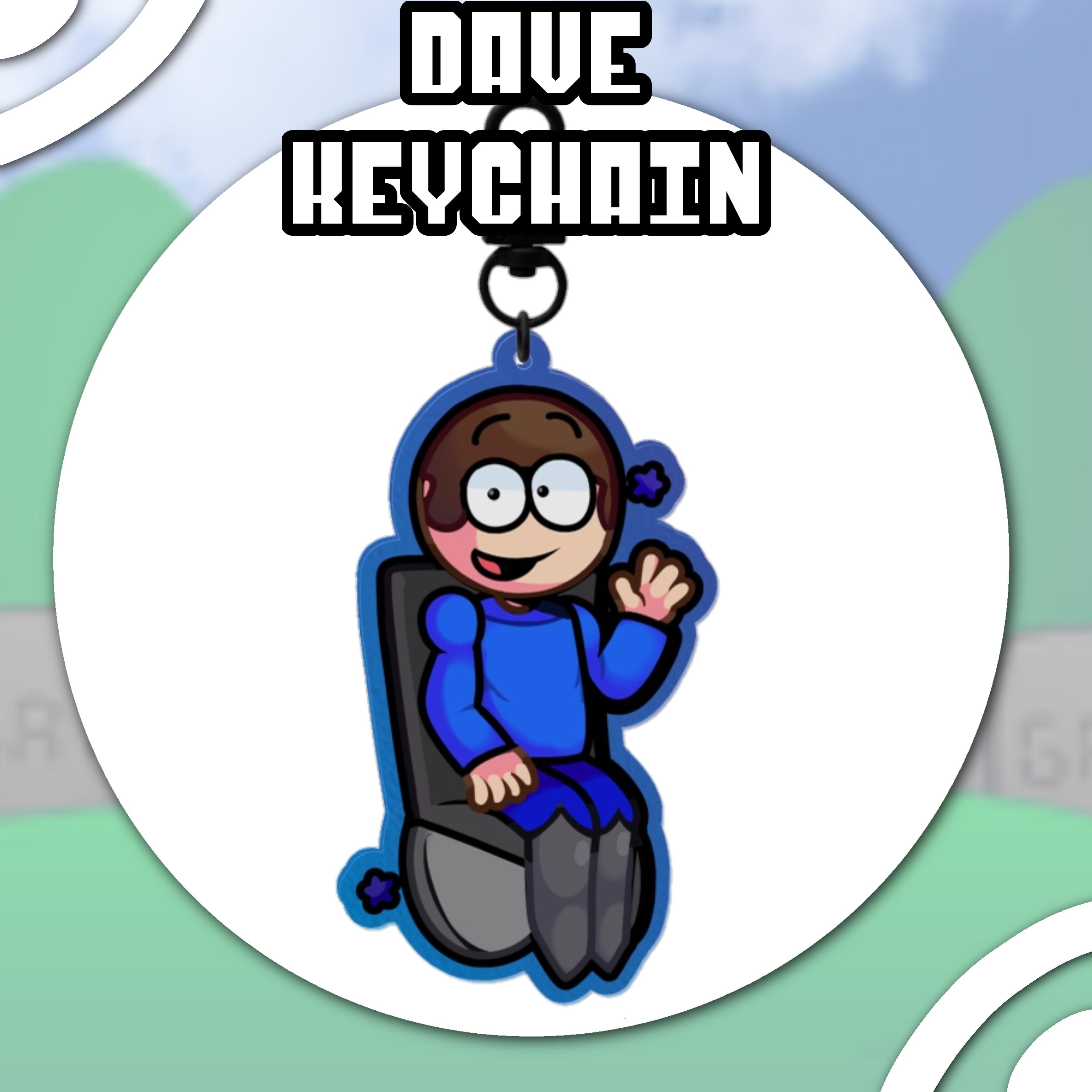 Dave Algebra class Keychain (Dave and Bambi)
