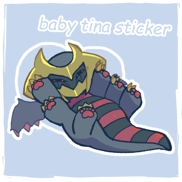 tiny giratina sticker
