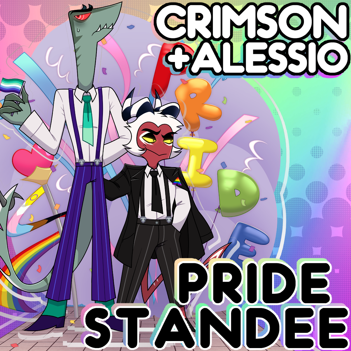 CRIMSON + ALESSIO | Pride Standee