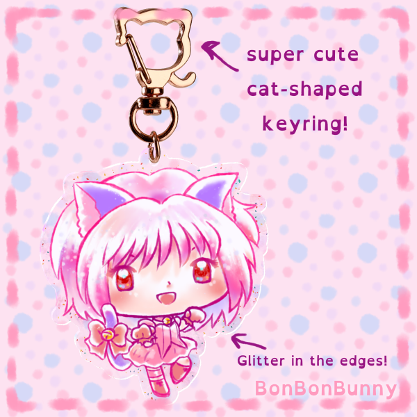Tokyo Mew Mew - Ichigo Chibi Glitter Keychain
