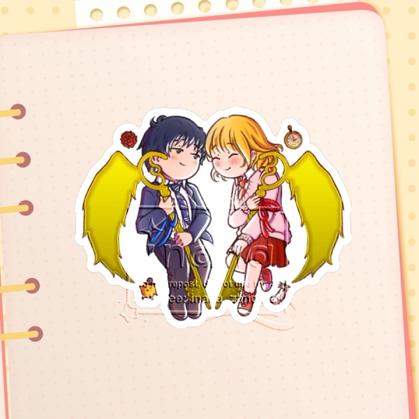 Miyako x Shirota 🔑 Hot Foil Sticker