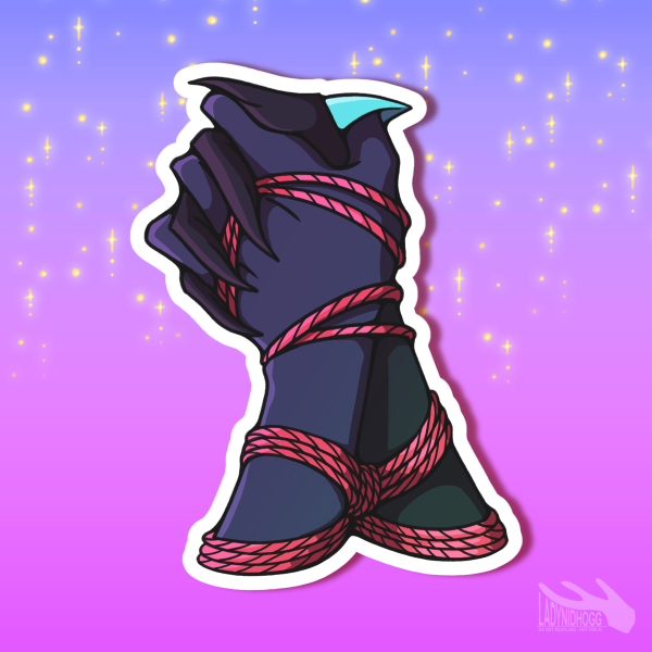 StaticMoth || Shibari Die Cut Sticker