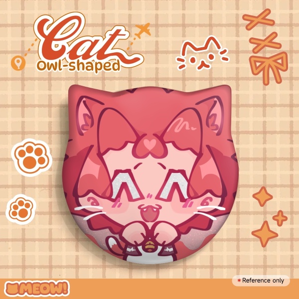 Hero Kirishima Cat Shape Holographic Badge