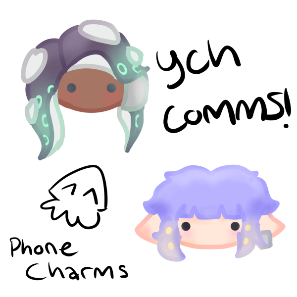 YCH (your character here) phone charm commissions