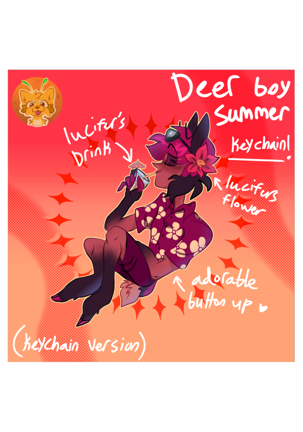 Alastor summer keychain
