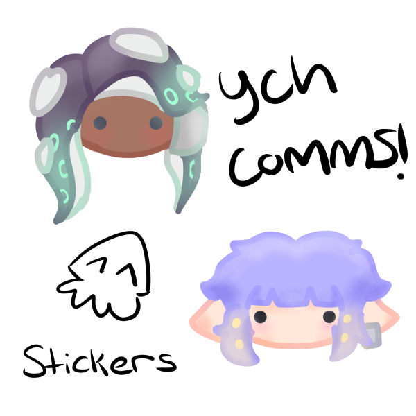 YCH (your character here) sticker commissions