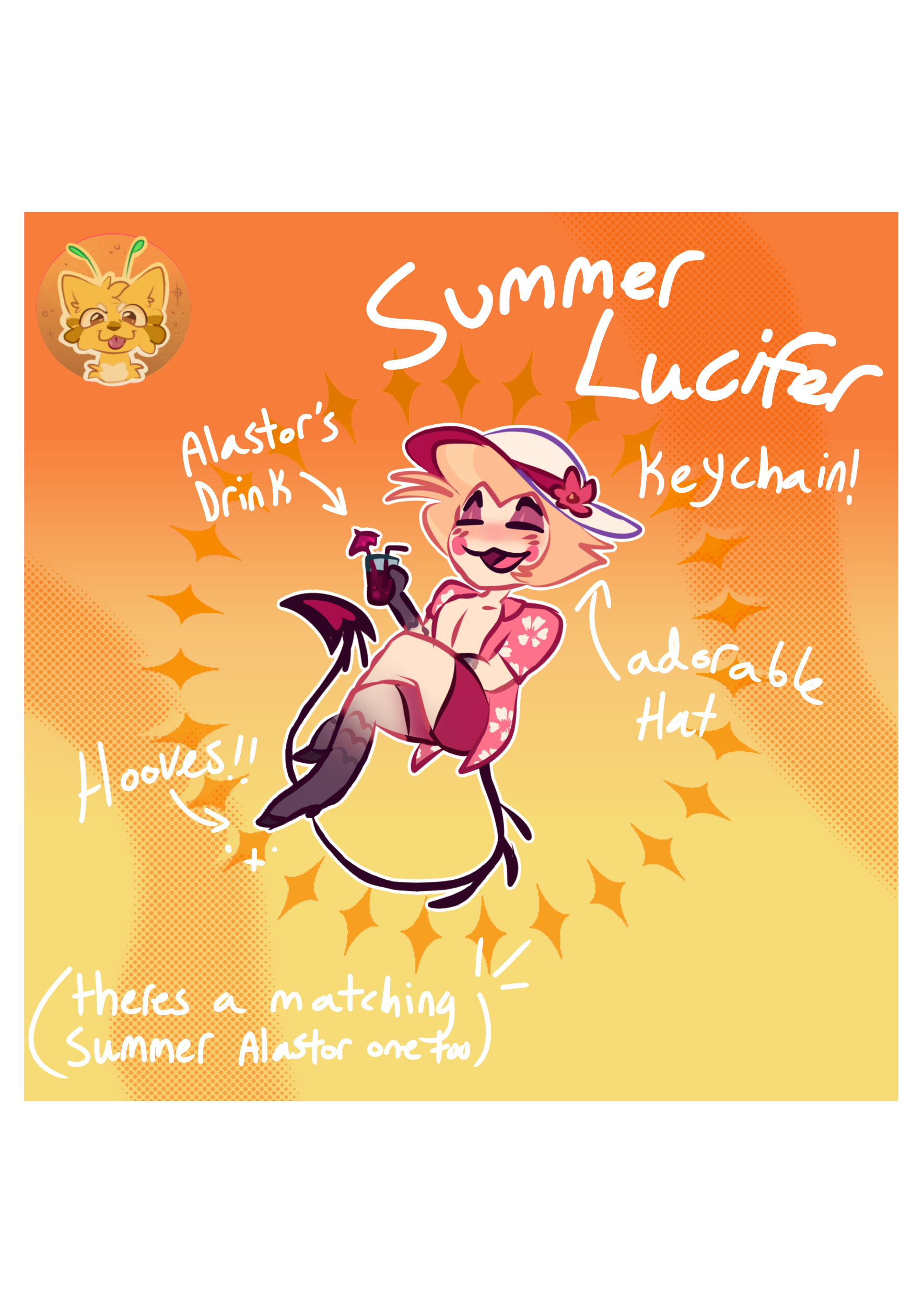 Summer Lucifer keychain